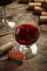 Vintage wine still life