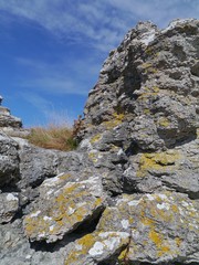 Fototapeta premium Raukars at the coast of the island Gotland in Sweden