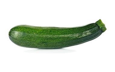 fresh vegetable zucchini isolated on white background