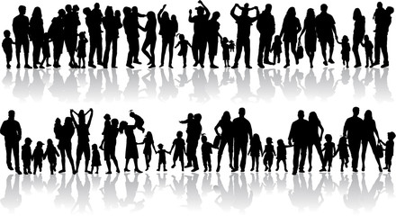 Family silhouettes