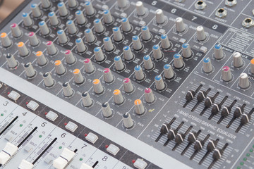 Obraz premium board sound mixer