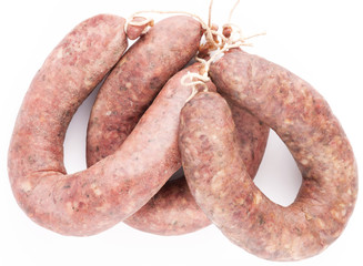 Fototapeta premium three traditional Bulgarian's sausages