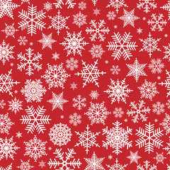 Seamless snowflake pattern