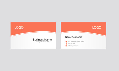 Vector business card design template