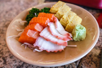 Japanese food sashimi set