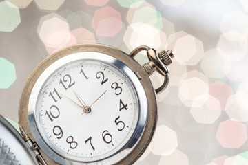 New year clock  abstract background