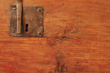 old lock in an chest