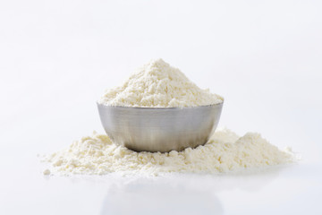 Bowl of wheat flour