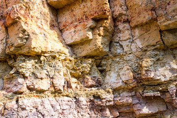 sandstone cliffs with water source