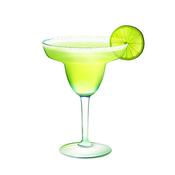Margarita cocktail realistic