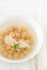 fish soup with chick pea