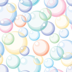 Color bubbles. Seamless background