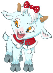 Little goat. Symbol 2015 year