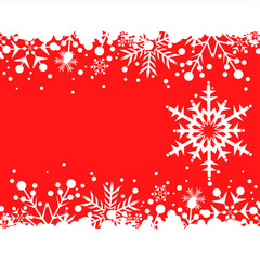 Christmas decoration frame. Abstract Illustration