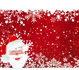 Christmas card Santa Claus