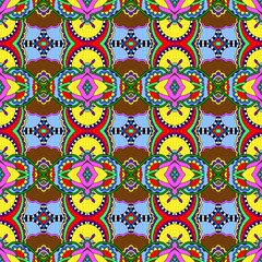 seamless geometry vintage pattern, ethnic style