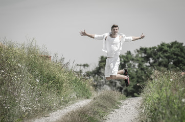 Happy young man