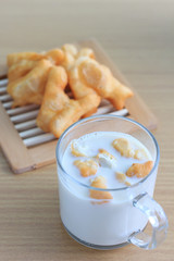 Soy milk and fried bread stick
