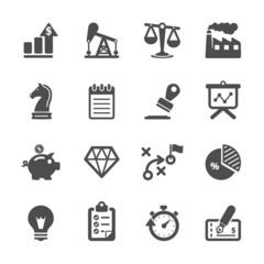 business and finance icon set, vector eps10