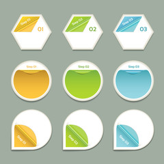 Vector Progress Background / Product Choice or Version. eps 10