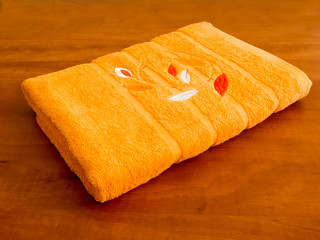 Orange towel