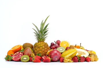 fresh tropical fruits