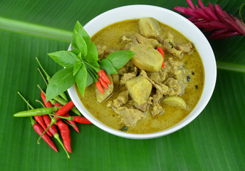 Green pork Curry , Thai cuisine