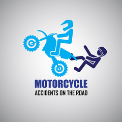 Motorcycle  accidents icons