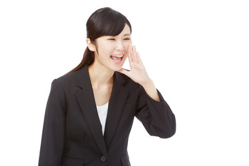 応援するビジネスウーマン