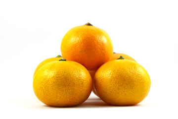 orange on white background