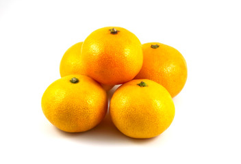 orange on white background