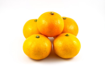 orange on white background