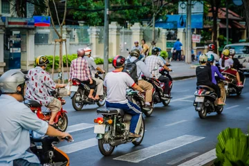 Abwaschbare Fototapete Verkehr Saigon Vietnam © dihetbo