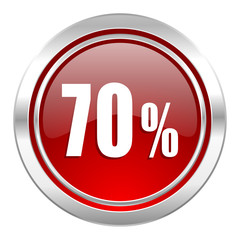 70 percent icon, sale sign