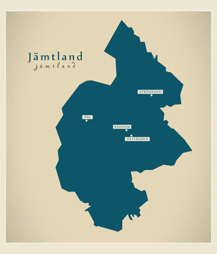 Modern Map - Jämtland SE