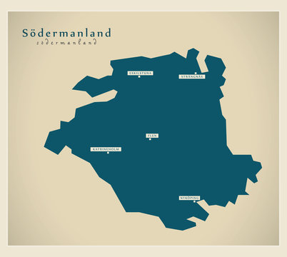 Modern Map - Södermanland SE