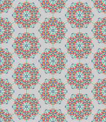 Abstract colorful  kaleidoscopic seamless background
