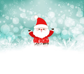 christmas background with santa claus