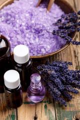 Fototapeta na wymiar Lavender aromatherapy
