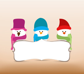 Snowman banner