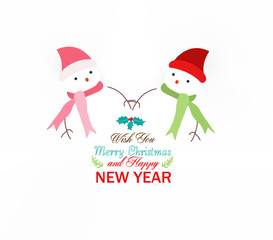 snowman wearing scarf christmas