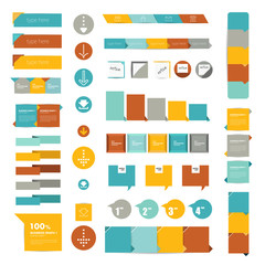 Set of speech bubbles.