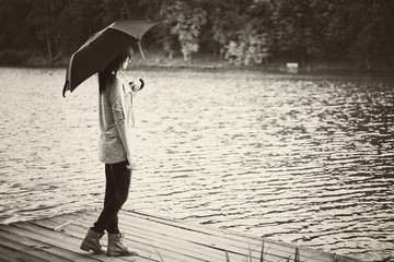 Girl umbrella