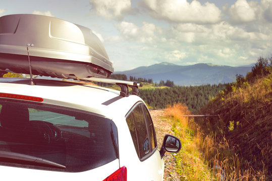 Car With A Roof Rack