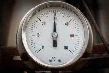 Round infustrial thermometer