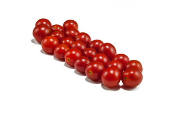 Fresh Vibrant Tomatoes in White Plate