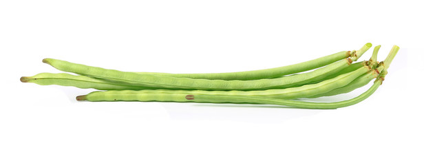 Green beans isolated on a white background
