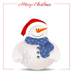 Funny snowman at Christmas