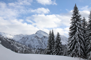 Winter in den Bergen