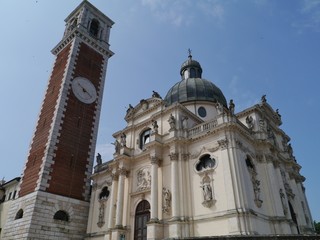 Fototapeta na wymiar The Church of St Mary of Mount Berico in Vicenza in Italy